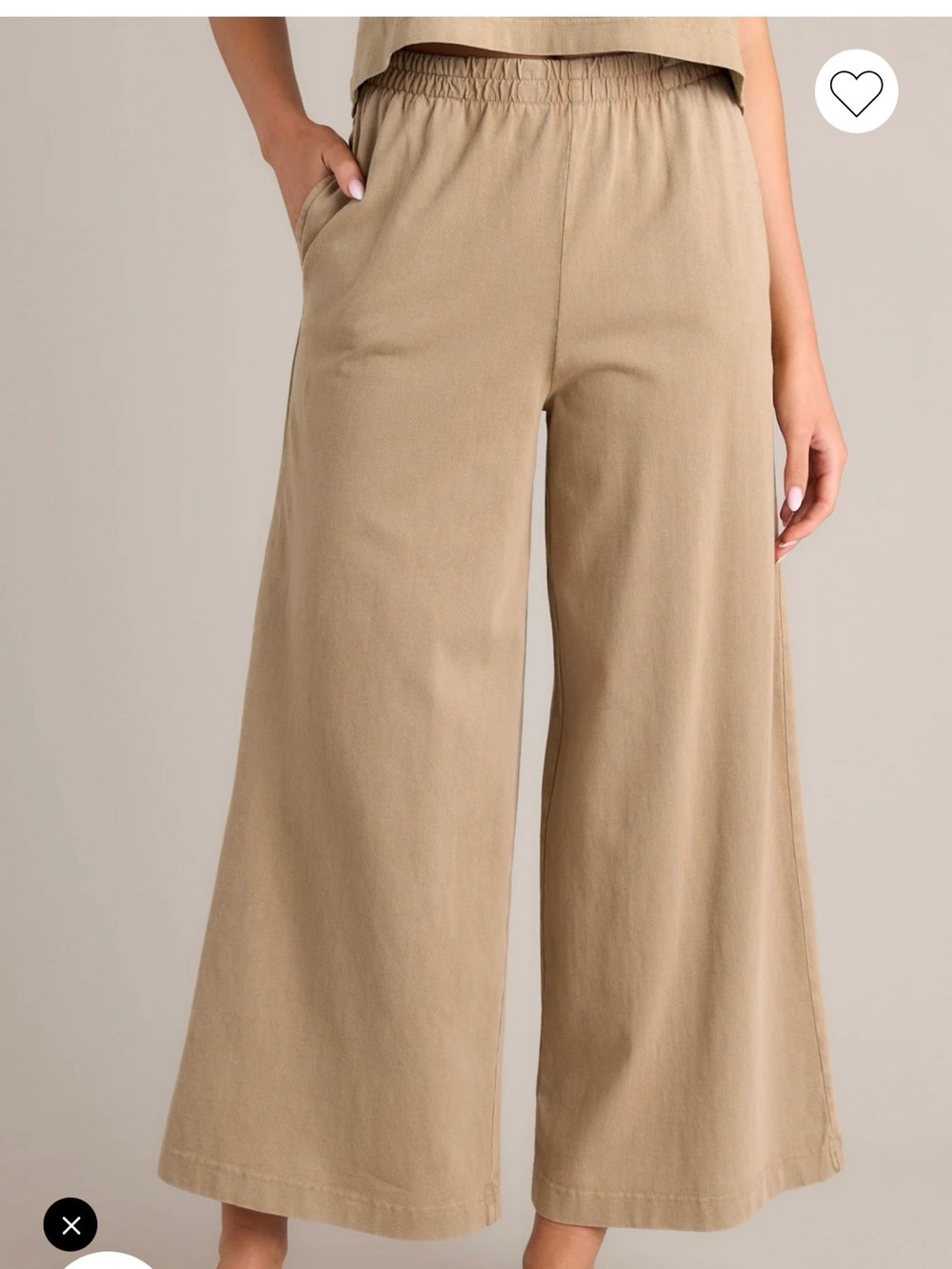 Z Supply Scout Pant + Sloane V-Neck Top Matching Set Medium Iced Coffee Brown - Picture 5 of 6